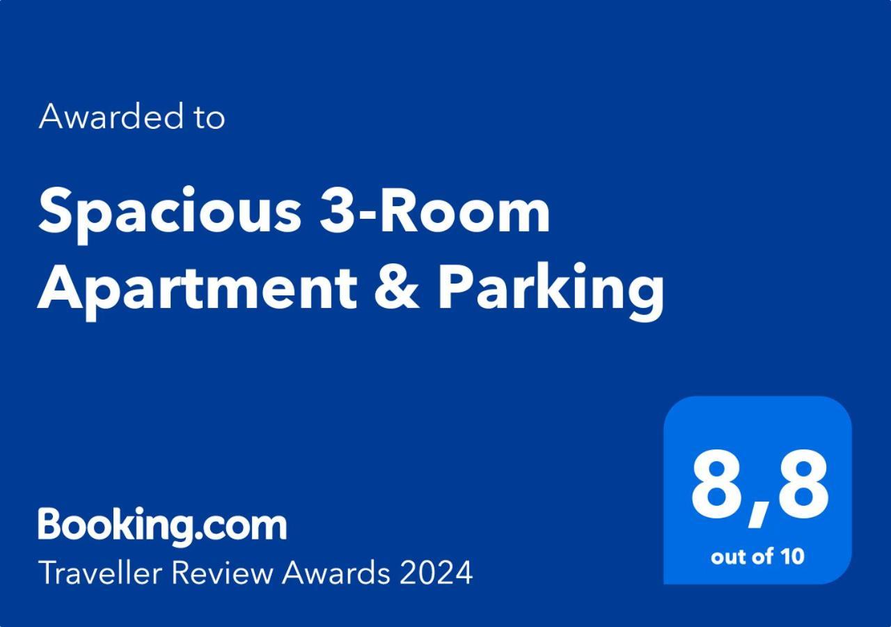Spacious 3-Room Apartment & Parking Riga Exterior foto